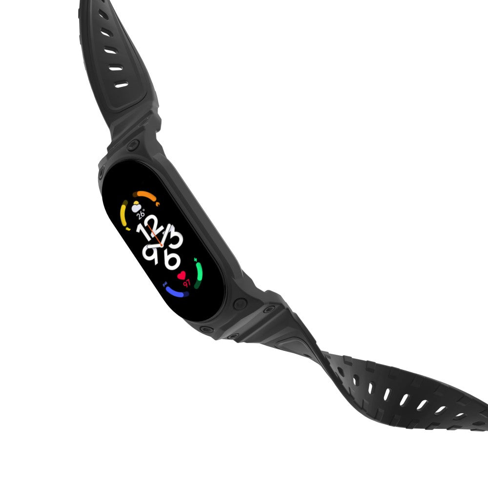 Rigtigt Skøn Silikone Universal Rem passer til Xiaomi Smartwatch - Sort#serie_1