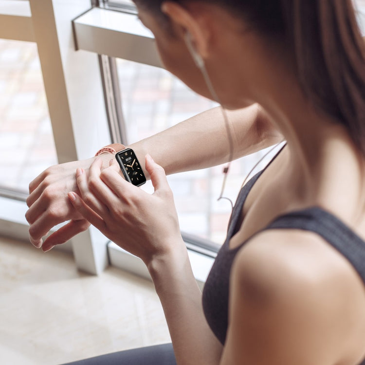 Vildt Rart Nylon Rem passer til Xiaomi Mi Band 7 Pro - Hvid#serie_3