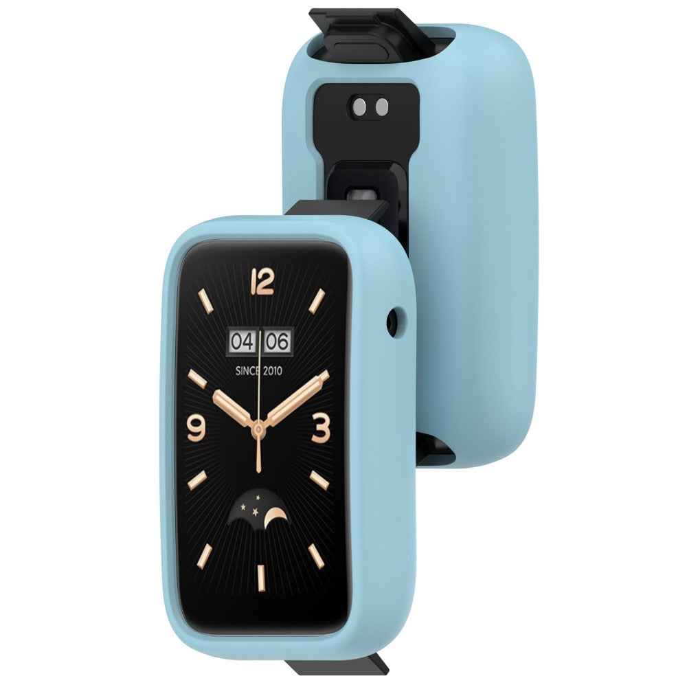 Fed Silikone Cover passer til Xiaomi Mi Band 7 Pro - Blå#serie_11