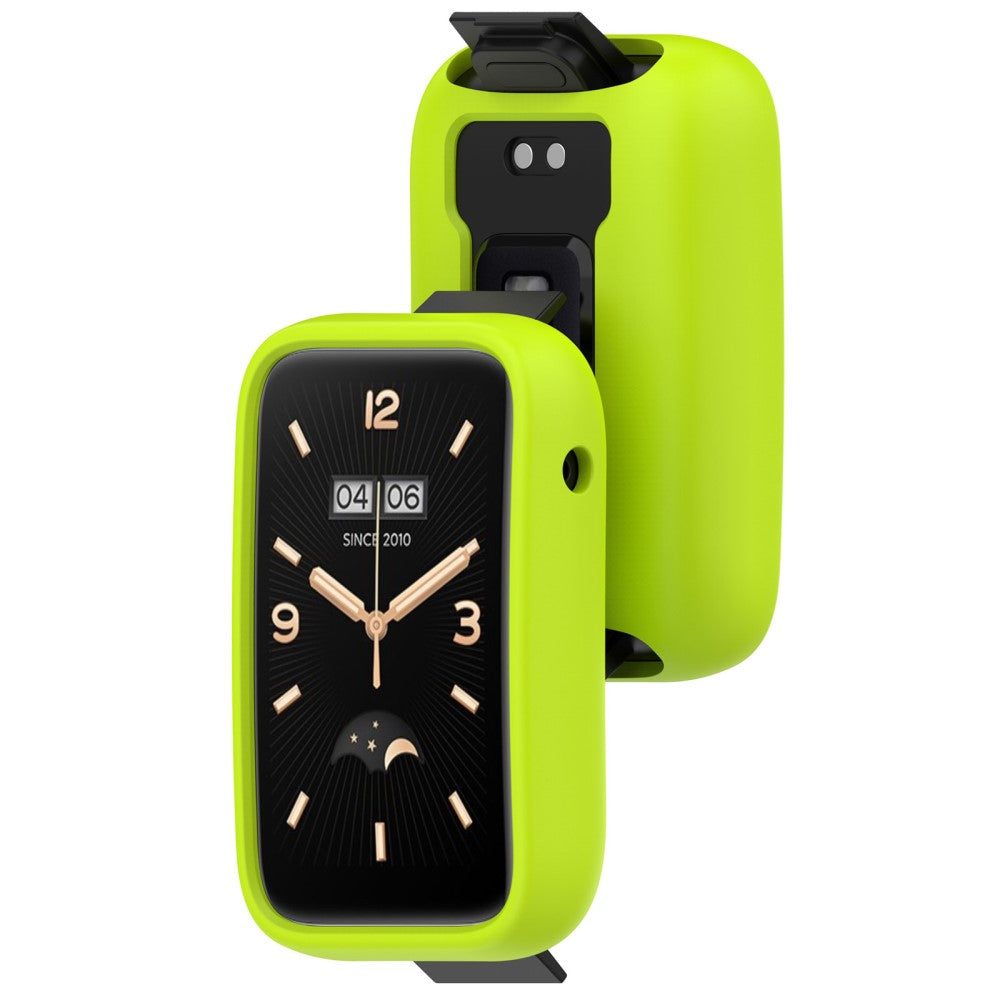 Fed Silikone Cover passer til Xiaomi Mi Band 7 Pro - Grøn#serie_9