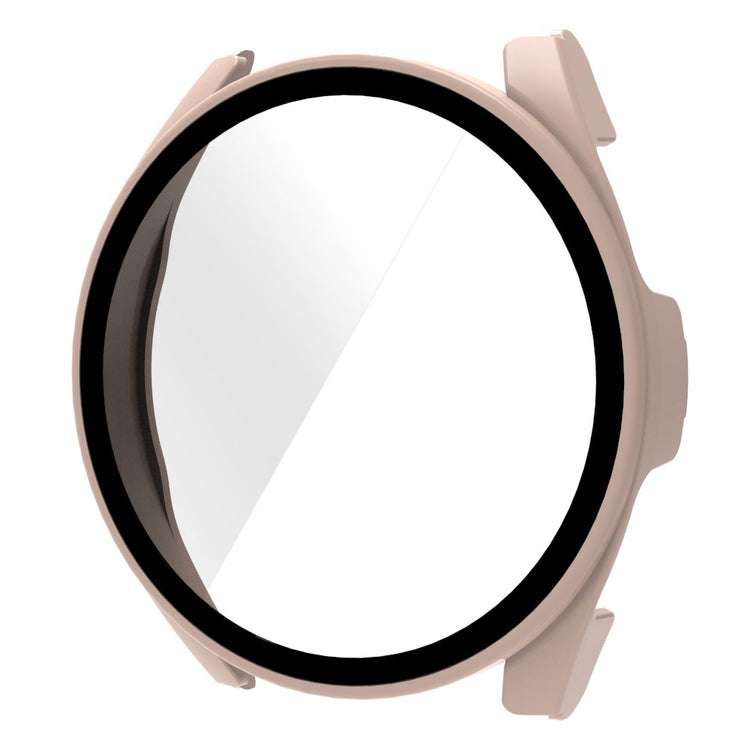 Rigtigt Fint Xiaomi Watch S2 46mm Cover med Skærmbeskytter i Plastik og Hærdet Glas - Pink#serie_4