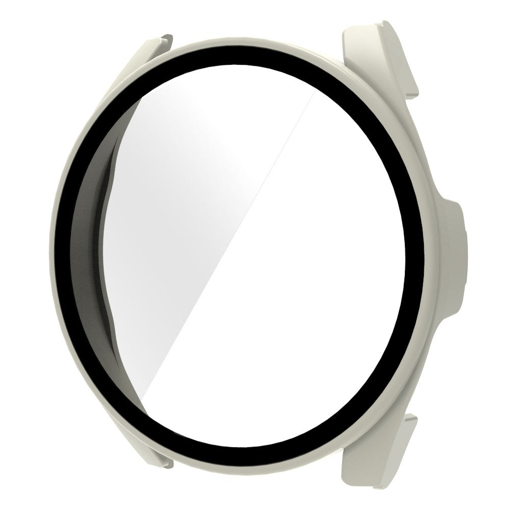 Rigtigt Fint Xiaomi Watch S2 46mm Cover med Skærmbeskytter i Plastik og Hærdet Glas - Hvid#serie_5