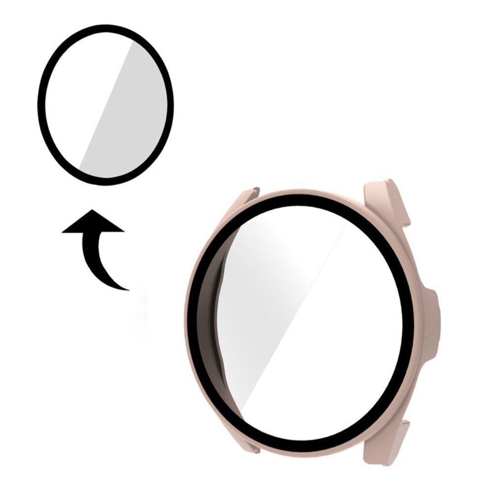 Rigtigt Fint Xiaomi Watch S2 46mm Cover med Skærmbeskytter i Plastik og Hærdet Glas - Sort#serie_6