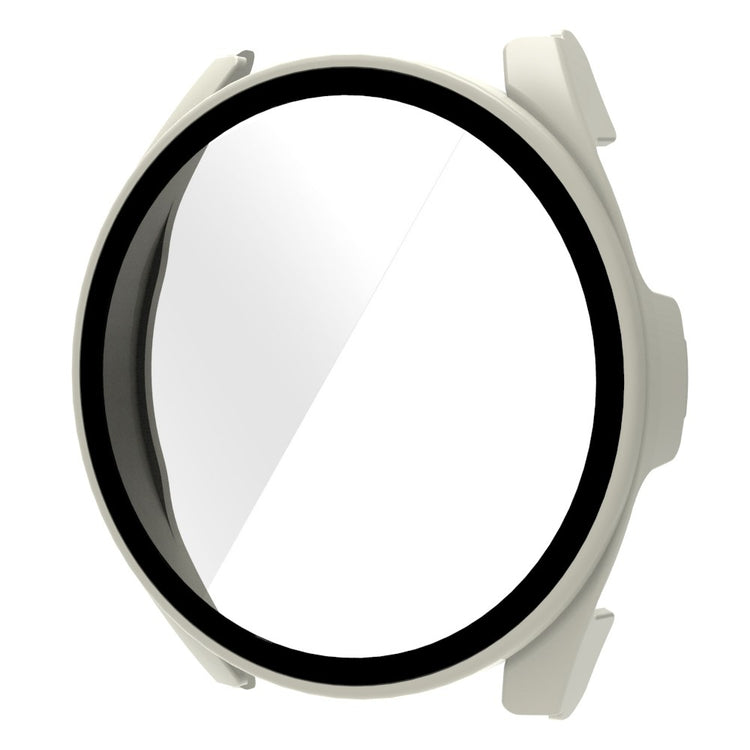 Fint Xiaomi Watch S2 42mm Cover med Skærmbeskytter i Plastik og Hærdet Glas - Hvid#serie_5