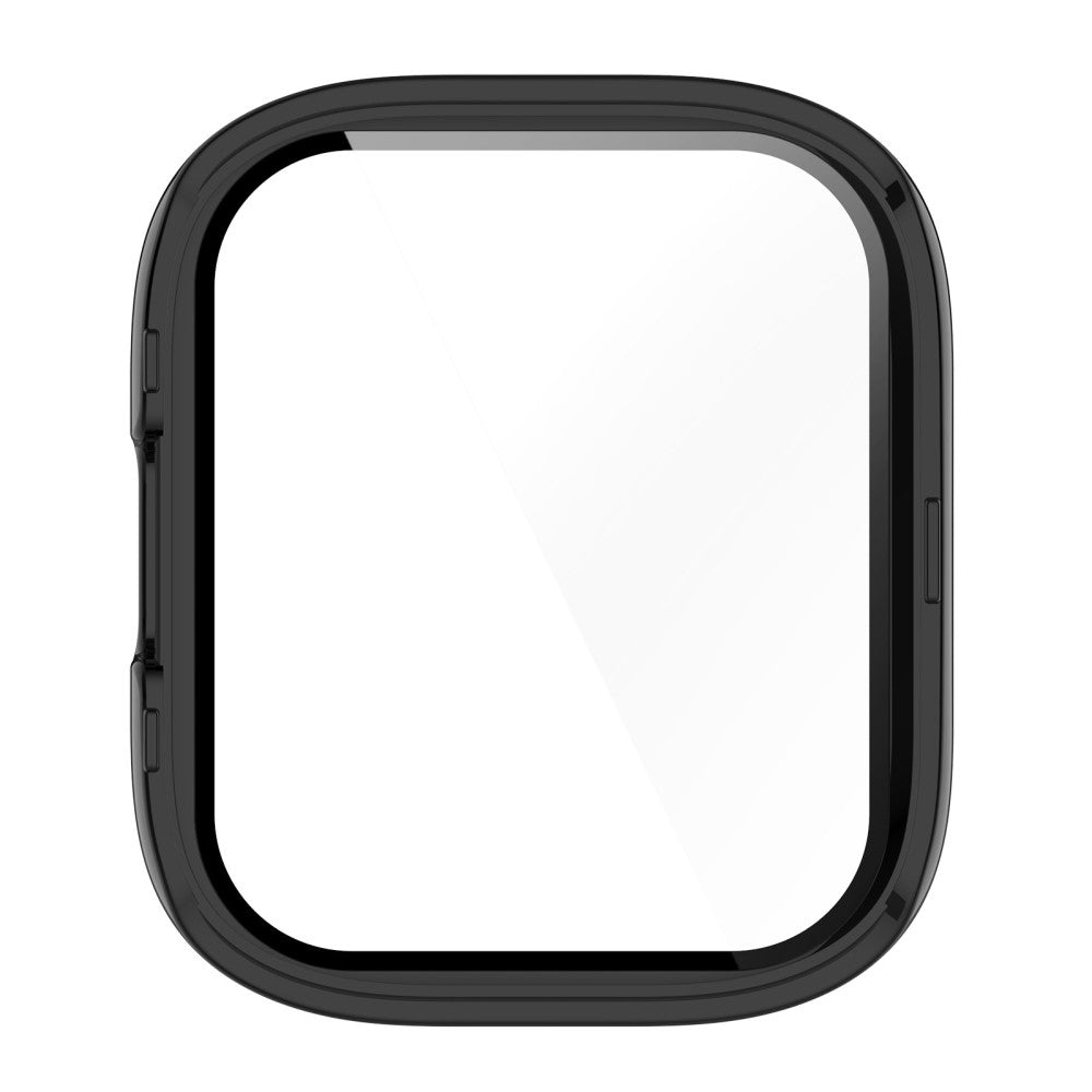 Meget Fint Xiaomi Redmi Band 3 Cover med Skærmbeskytter i Plastik og Hærdet Glas - Sort#serie_1