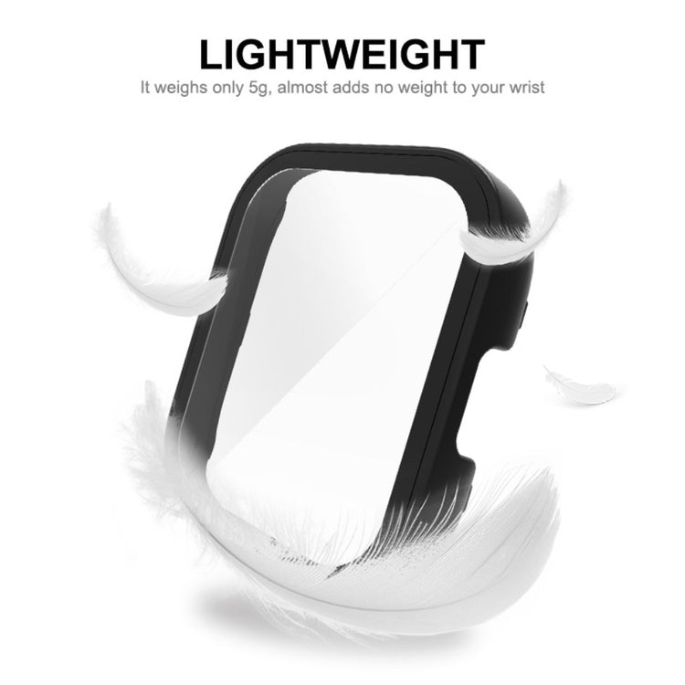 Meget Fed Cover med Skærmbeskytter i Plastik og Hærdet Glas passer til Xiaomi Redmi Band 3 - Pink#serie_2