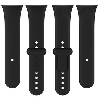 Super Flot Silikone Rem passer til Xiaomi Redmi Watch 3 - Sort#serie_1