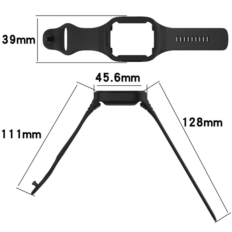 Xiaomi Redmi Watch 3 silicone strap with protective cover - Black#serie_1
