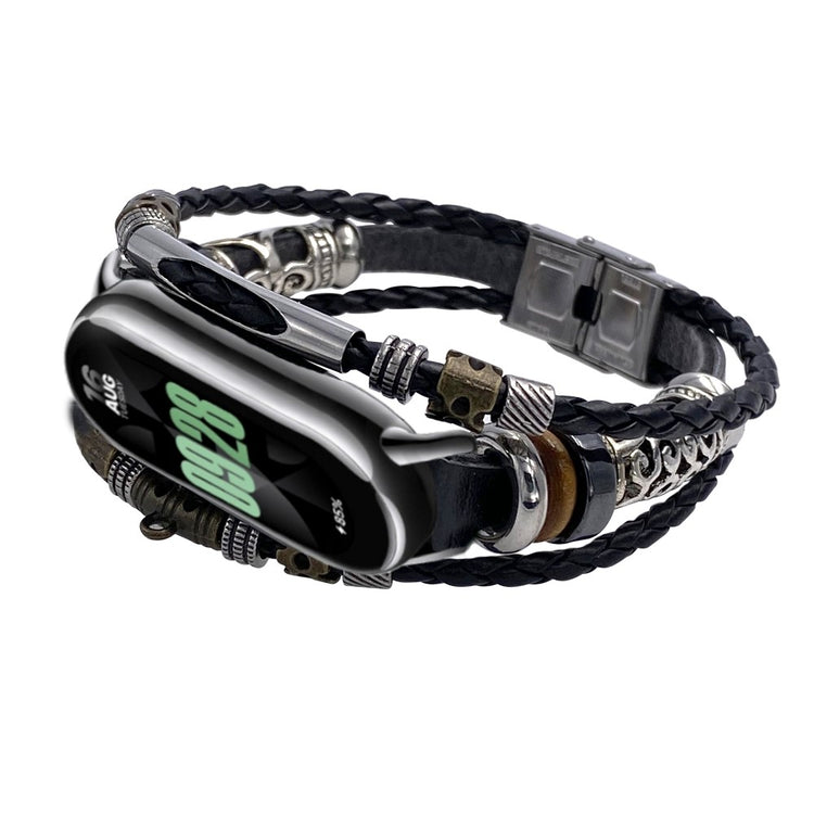 Vildt Fantastisk Metal Og Plastik Rem passer til Xiaomi Smart Band 8 - Sort#serie_1