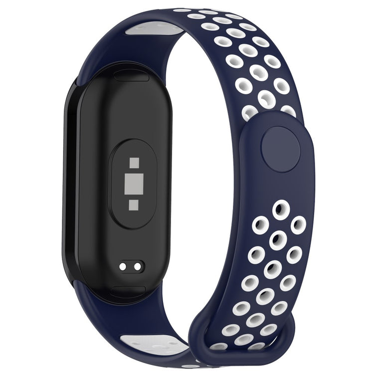 Mega Elegant Silikone Rem passer til Xiaomi Smart Band 8 - Blå#serie_1