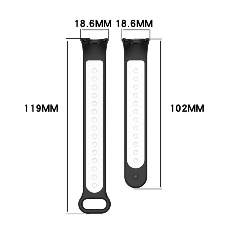 Mega Elegant Silikone Rem passer til Xiaomi Smart Band 8 - Grøn#serie_2