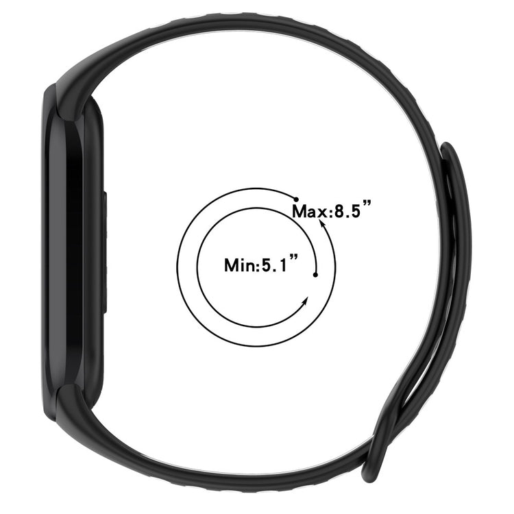 Mega Elegant Silikone Rem passer til Xiaomi Smart Band 8 - Grøn#serie_2