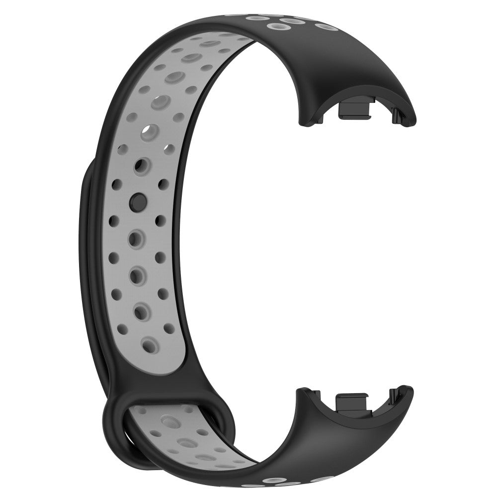 Mega Elegant Silikone Rem passer til Xiaomi Smart Band 8 - Sølv#serie_4
