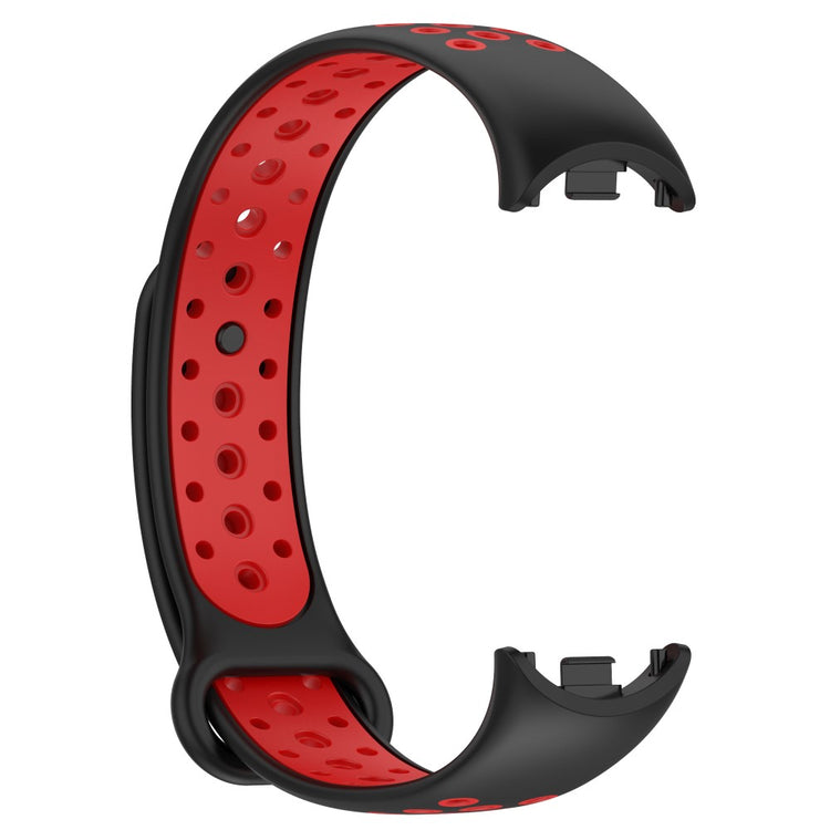Mega Elegant Silikone Rem passer til Xiaomi Smart Band 8 - Rød#serie_6
