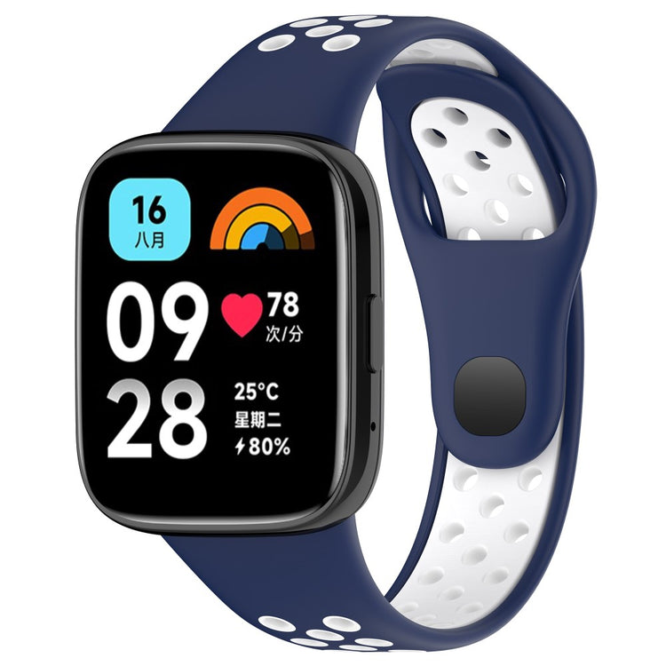 Mega Komfortabel Silikone Universal Rem passer til Xiaomi Smartwatch - Blå#serie_10
