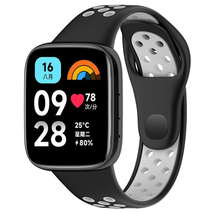 Mega Komfortabel Silikone Universal Rem passer til Xiaomi Smartwatch - Sort#serie_4