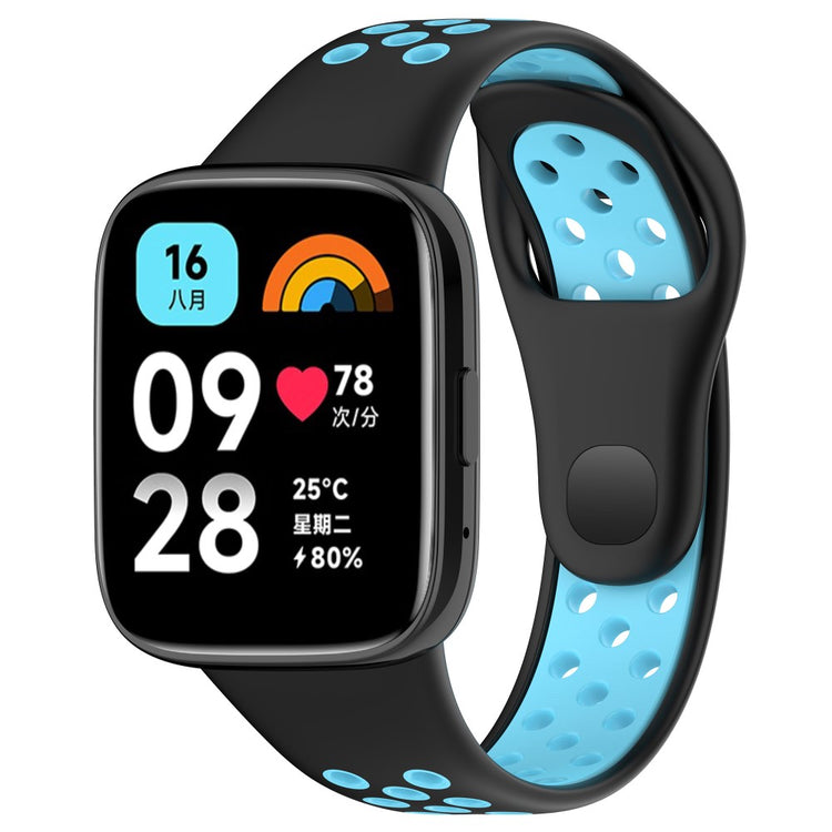 Mega Komfortabel Silikone Universal Rem passer til Xiaomi Smartwatch - Blå#serie_5