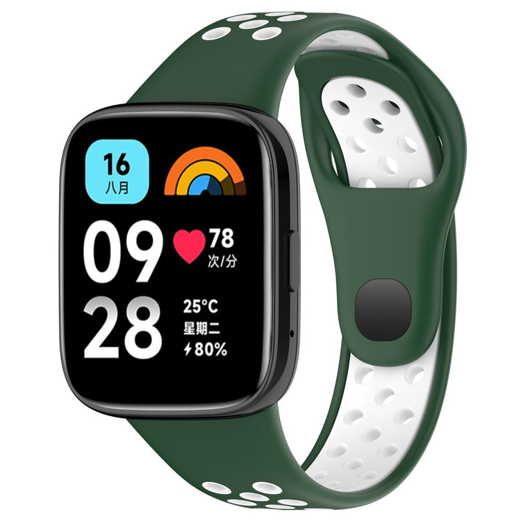 Mega Komfortabel Silikone Universal Rem passer til Xiaomi Smartwatch - Grøn#serie_8