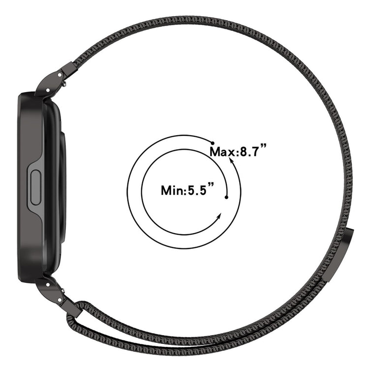 Milanese stainless steel strap for Xiaomi Redmi Watch 3 Active / Lite 3 - Black#serie_1