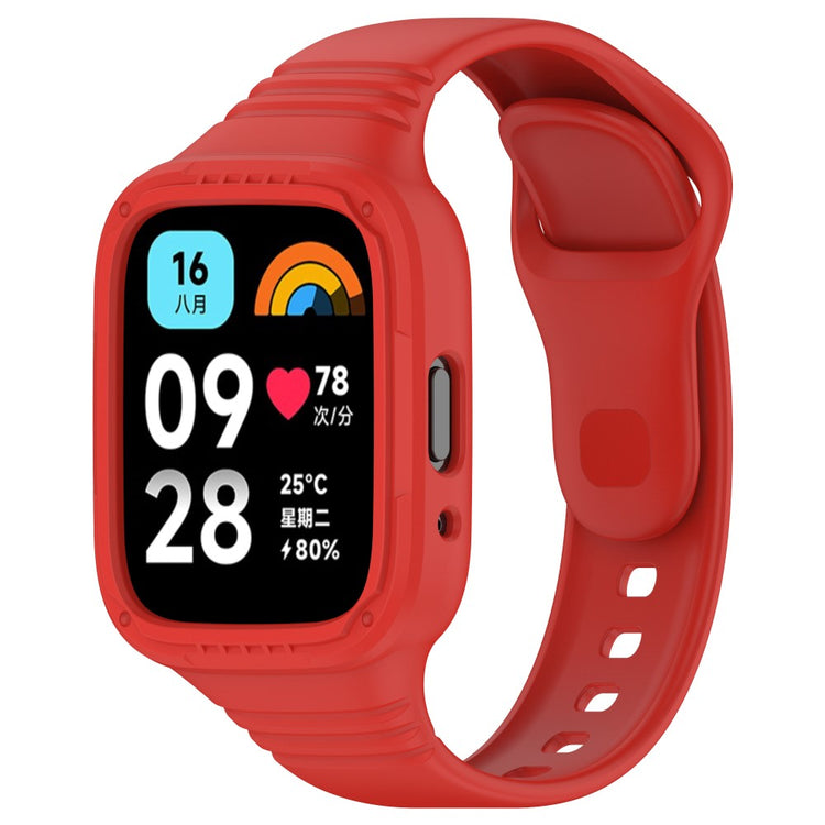 Silikone Universal Rem passer til Xiaomi Redmi Watch 3 Active / Xiaomi Mi Watch Lite 3 - Rød#serie_5