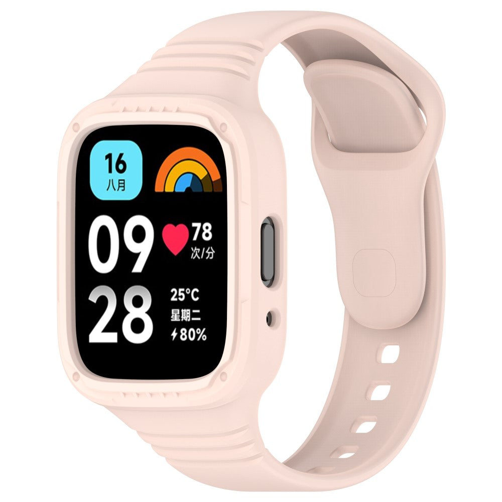 Silikone Universal Rem passer til Xiaomi Redmi Watch 3 Active / Xiaomi Mi Watch Lite 3 - Pink#serie_6