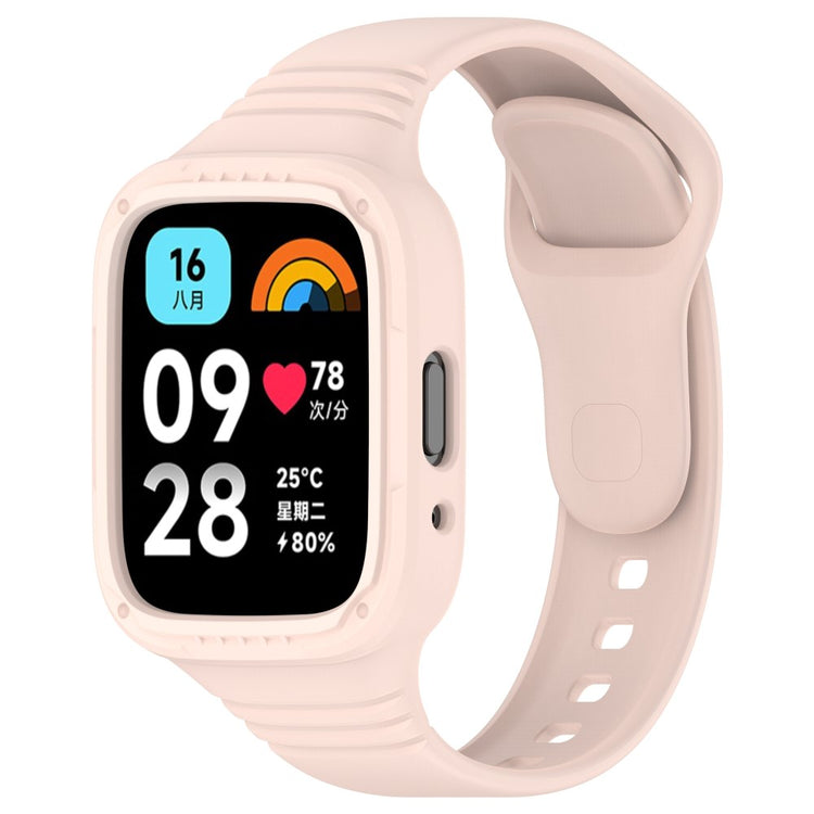 Silikone Universal Rem passer til Xiaomi Redmi Watch 3 Active / Xiaomi Mi Watch Lite 3 - Pink#serie_6