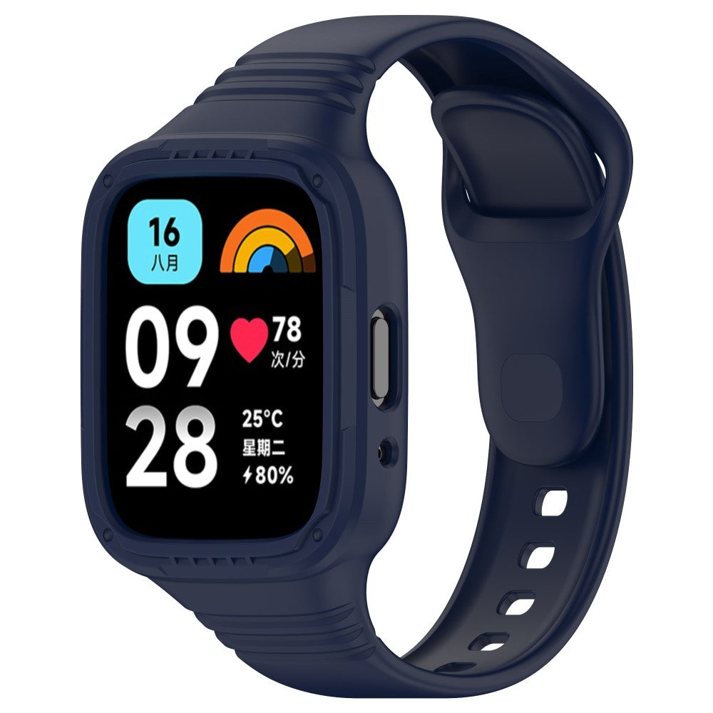 Silikone Universal Rem passer til Xiaomi Redmi Watch 3 Active / Xiaomi Mi Watch Lite 3 - Blå#serie_7