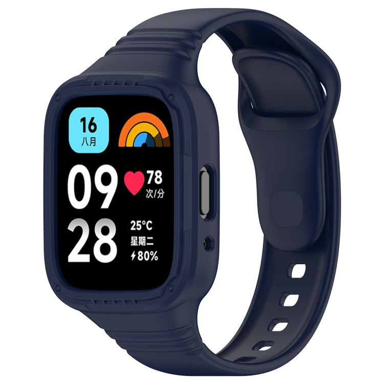 Silikone Universal Rem passer til Xiaomi Redmi Watch 3 Active / Xiaomi Mi Watch Lite 3 - Blå#serie_7