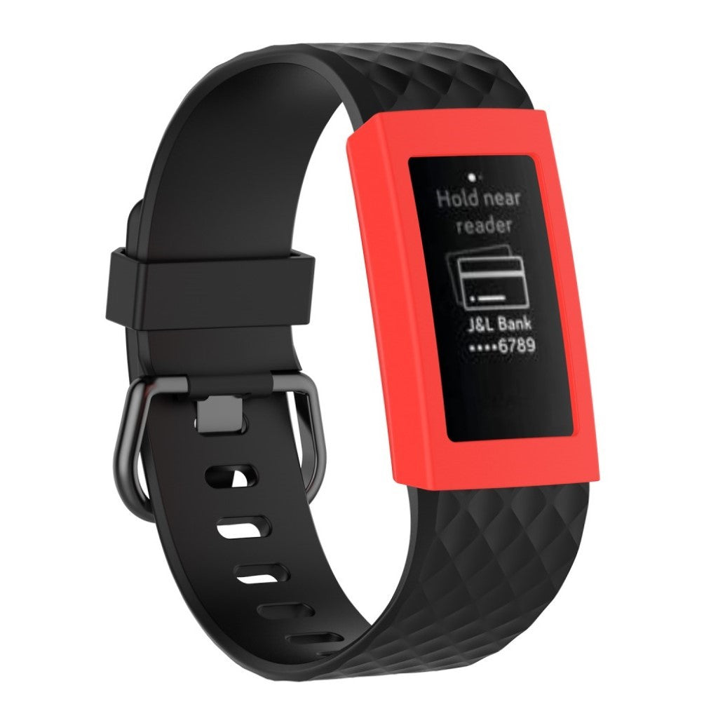 Meget Fed Fitbit Charge 3 Silikone Cover - Rød#serie_6