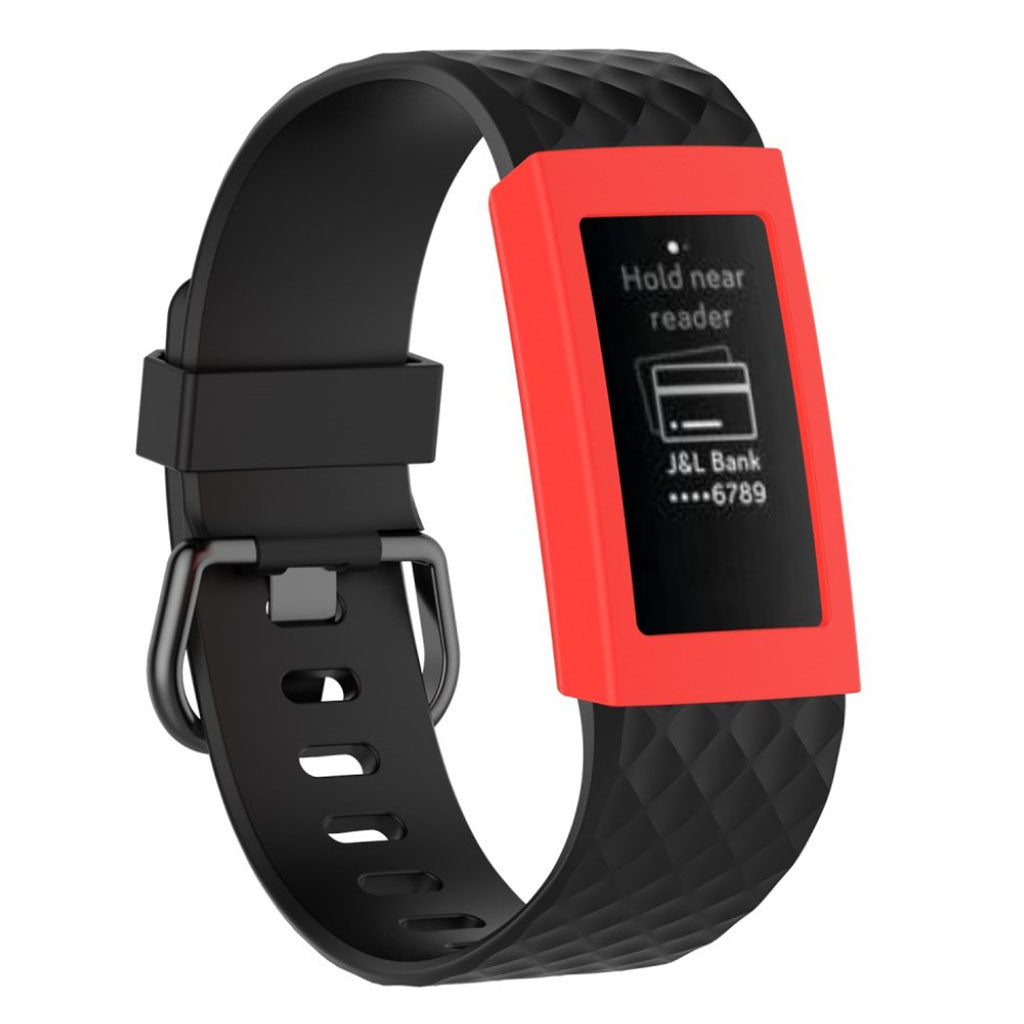 Meget Fed Fitbit Charge 3 Silikone Cover - Rød#serie_6