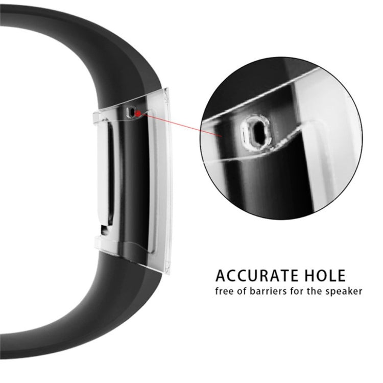 Rigtigt Flot Fitbit Charge 3 Silikone Cover - Gennemsigtig#serie_038