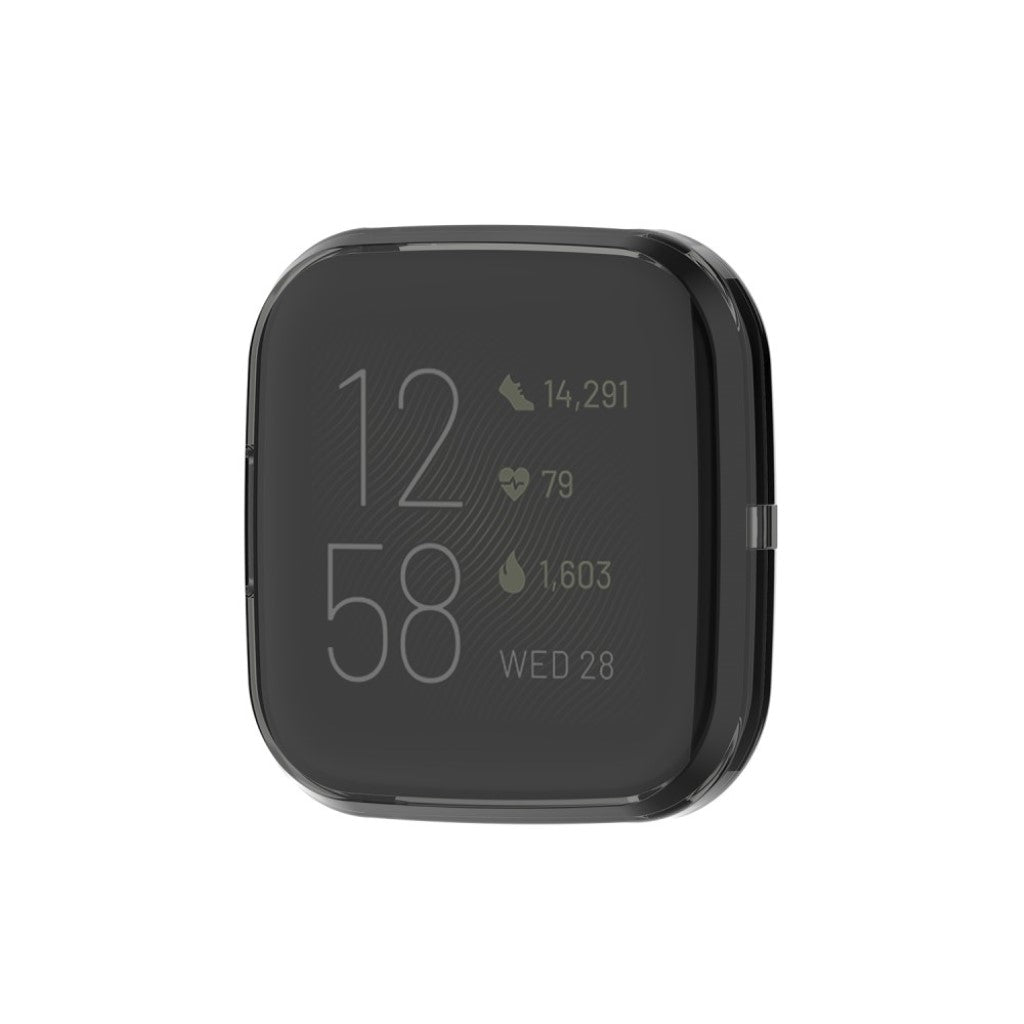 Meget Flot Fitbit Versa 2 Silikone Cover - Sort#serie_1