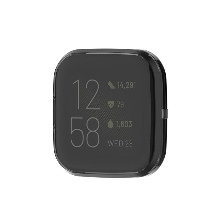 Meget Flot Fitbit Versa 2 Silikone Cover - Sort#serie_1
