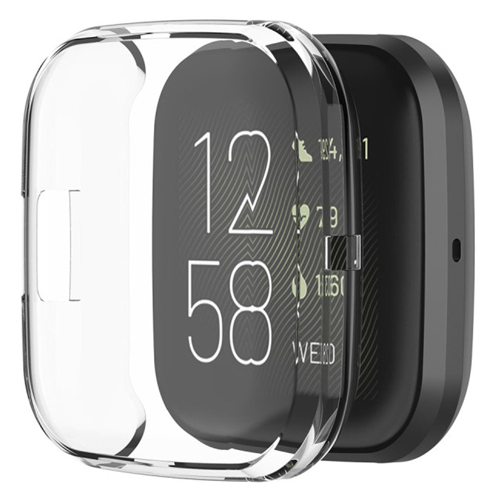 Meget Flot Fitbit Versa 2 Silikone Cover - Gennemsigtig#serie_2