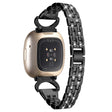 Fitbit Sense 1 / Fitbit Versa 3 Metal And Rhinestone Universel Strap