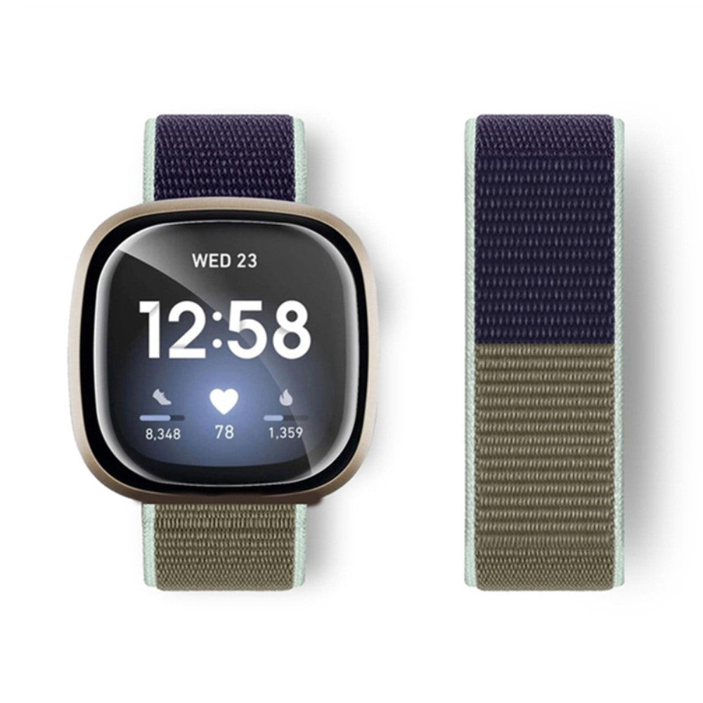 Fitbit Sense 2 / Versa 4 nylon strap - Khaki#serie_15