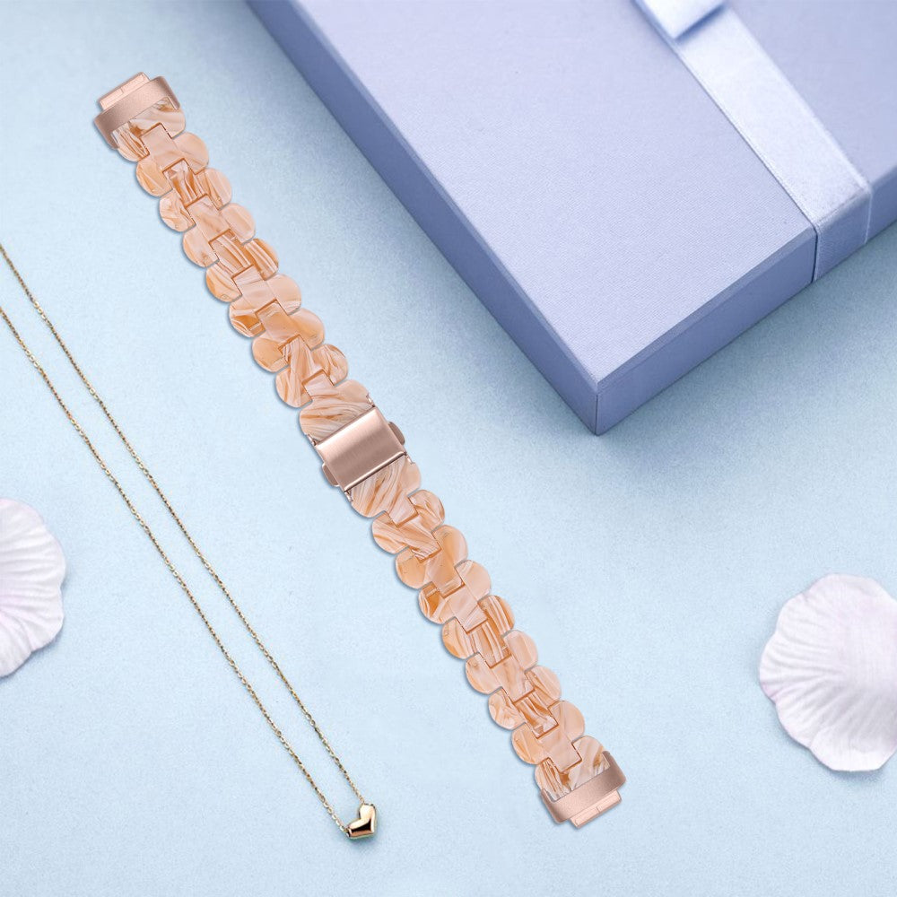 Mega Nydelig Plastik Rem passer til Fitbit Inspire 3 - Hvid#serie_11