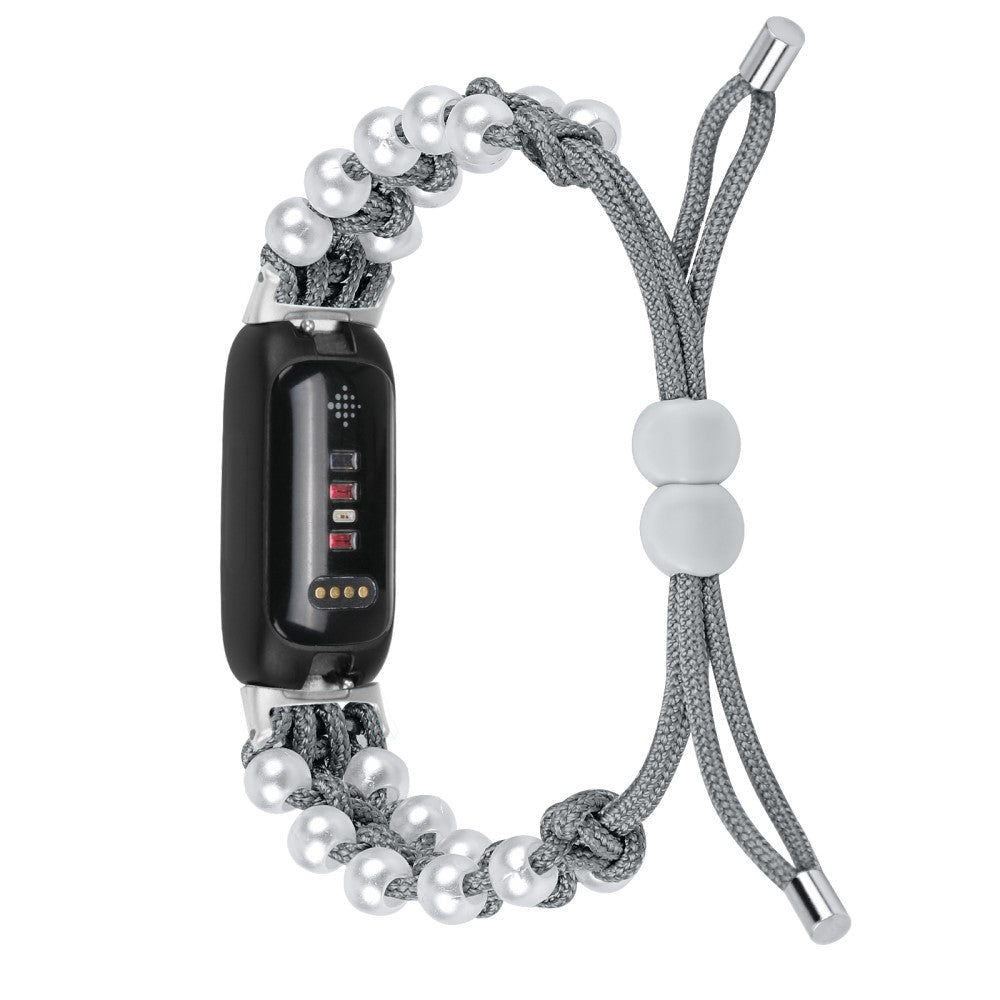 Meget Komfortabel Metal Rem passer til Fitbit Inspire 3 - Sølv#serie_5
