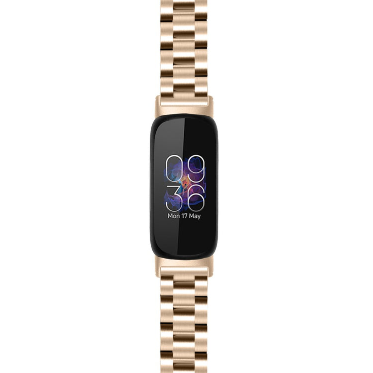 Fantastisk Metal Rem passer til Fitbit Inspire 3 - Pink#serie_8