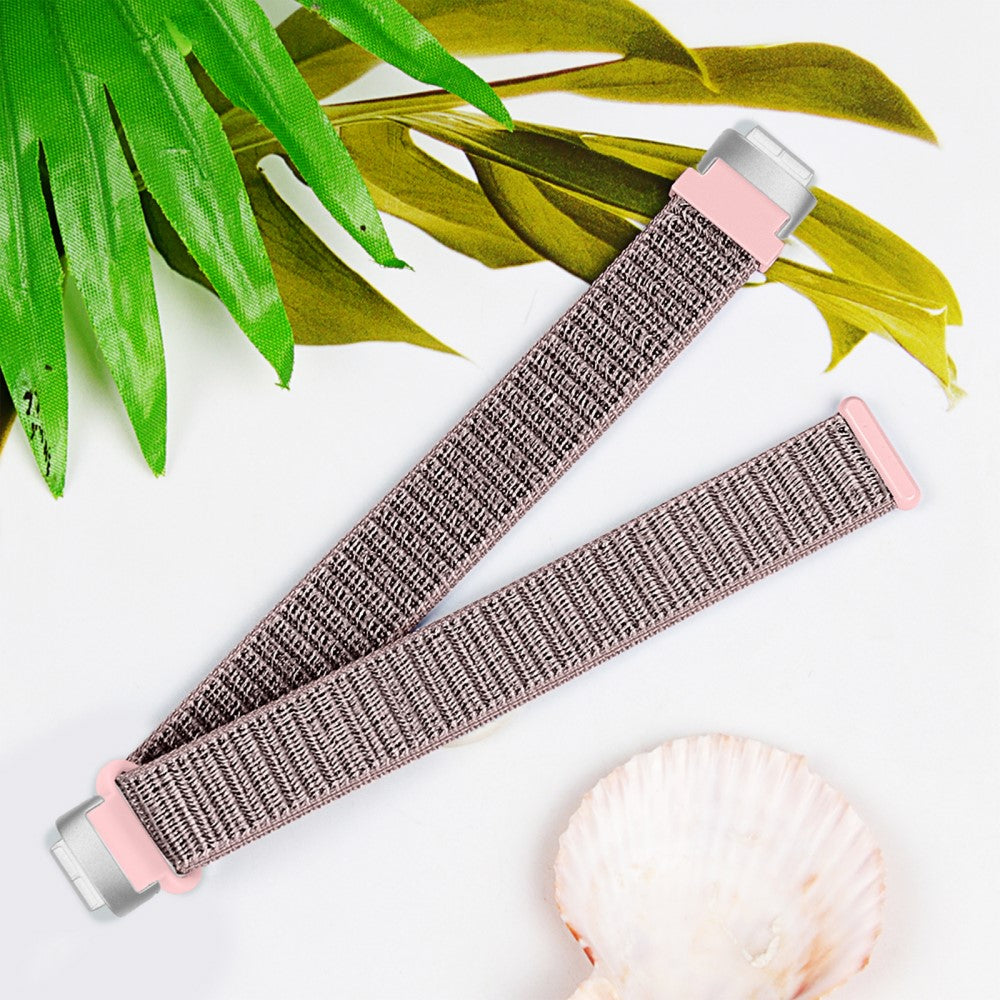 Helt Vildt Skøn Nylon Rem passer til Fitbit Inspire 3 - Pink#serie_2