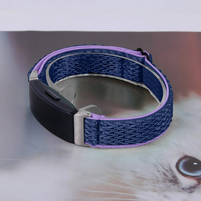 Meget Nydelig Nylon Rem passer til Fitbit Inspire 3 - Blå#serie_6