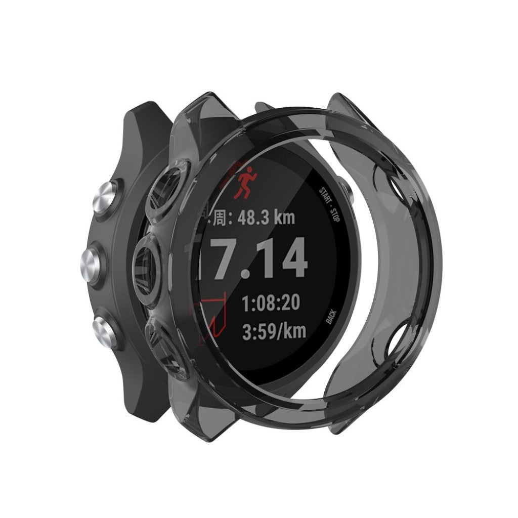 Rigtigt Fed Garmin Forerunner 245 / Garmin Forerunner 245 Music Silikone Cover - Sort#serie_1