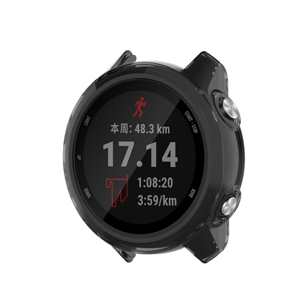 Rigtigt Fed Garmin Forerunner 245 / Garmin Forerunner 245 Music Silikone Cover - Sort#serie_1