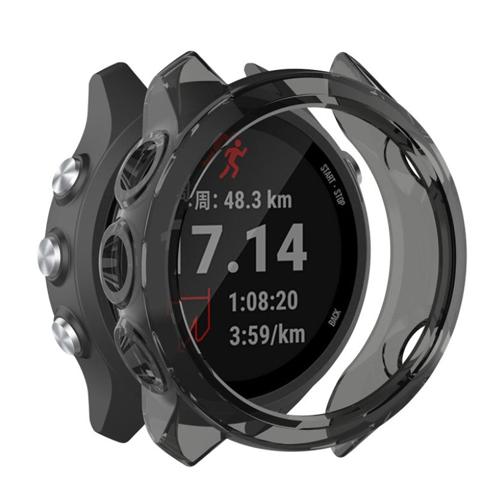 Rigtigt Fed Garmin Forerunner 245 / Garmin Forerunner 245 Music Silikone Cover - Sort#serie_1