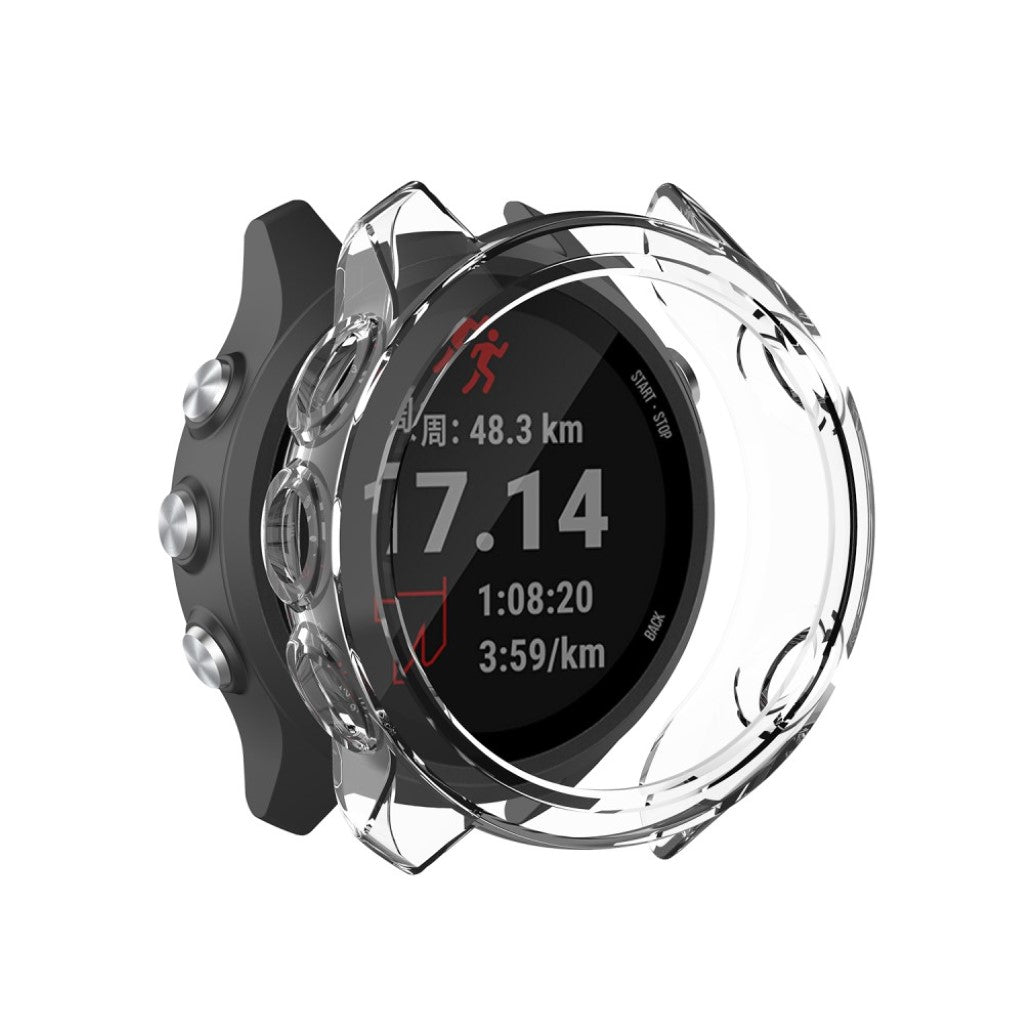 Rigtigt Fed Garmin Forerunner 245 / Garmin Forerunner 245 Music Silikone Cover - Gennemsigtig#serie_2