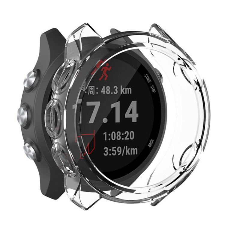 Rigtigt Fed Garmin Forerunner 245 / Garmin Forerunner 245 Music Silikone Cover - Gennemsigtig#serie_2