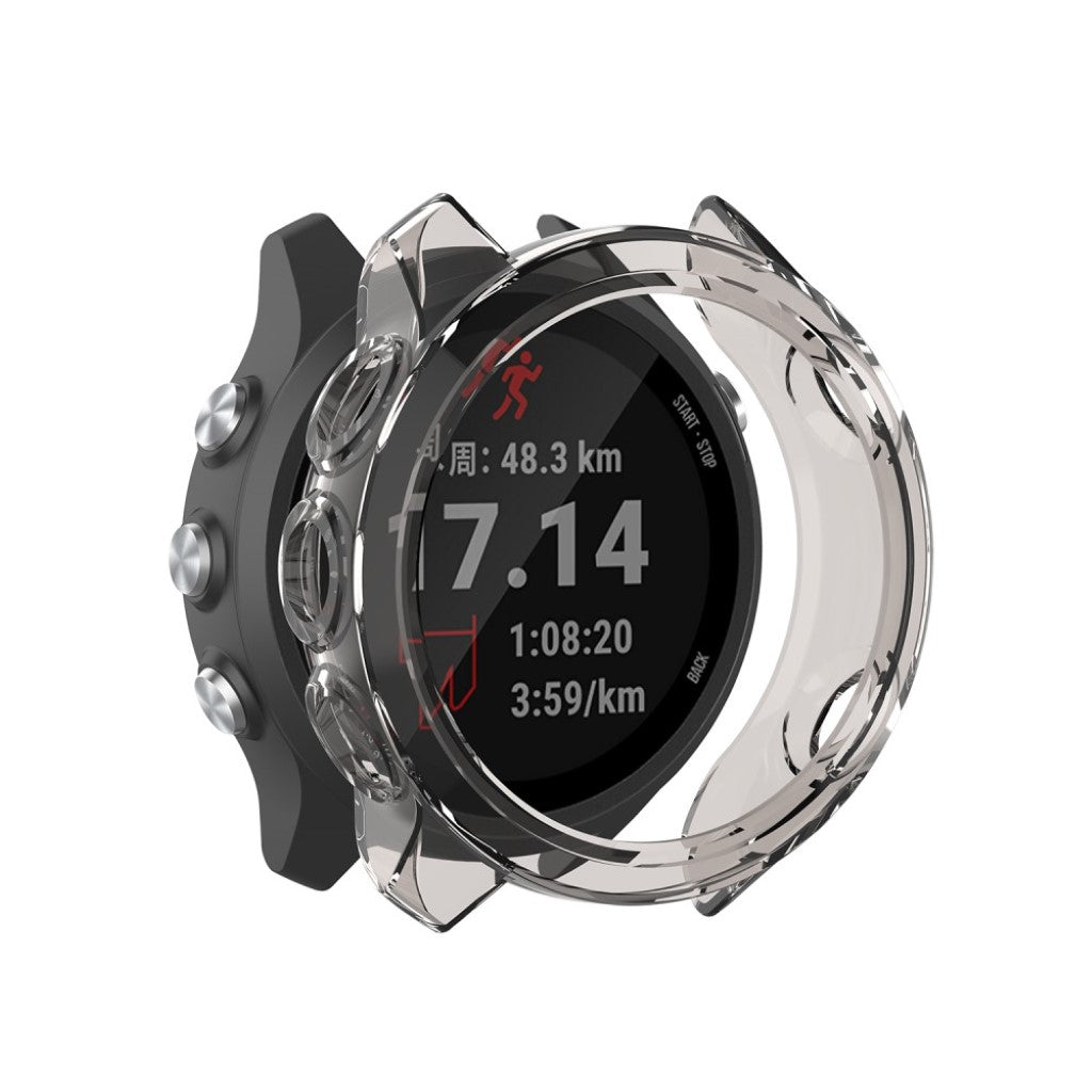 Rigtigt Fed Garmin Forerunner 245 / Garmin Forerunner 245 Music Silikone Cover - Sølv#serie_3