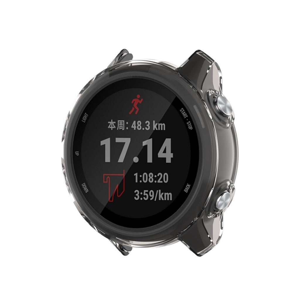 Rigtigt Fed Garmin Forerunner 245 / Garmin Forerunner 245 Music Silikone Cover - Sølv#serie_3