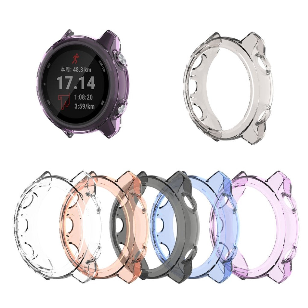 Rigtigt Fed Garmin Forerunner 245 / Garmin Forerunner 245 Music Silikone Cover - Sølv#serie_3