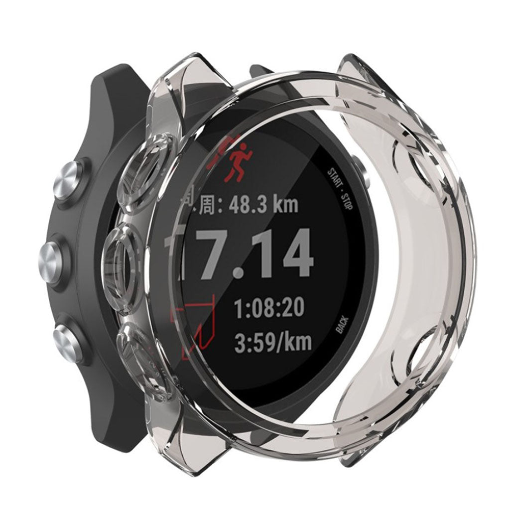 Rigtigt Fed Garmin Forerunner 245 / Garmin Forerunner 245 Music Silikone Cover - Sølv#serie_3